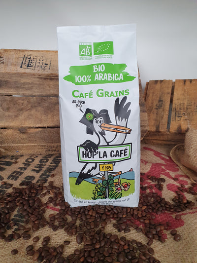 🌿HOP'LA CAFÉ se diversifie et vous présente son nouveau café en grains BIO 100% arabica & 100% pure origine Mexique 🌿