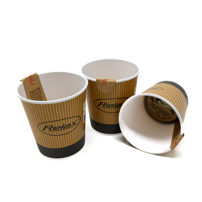 Gobelets pré-dosés carton RELAX Cappuccino Noisette  6 oz / 15,5 cl