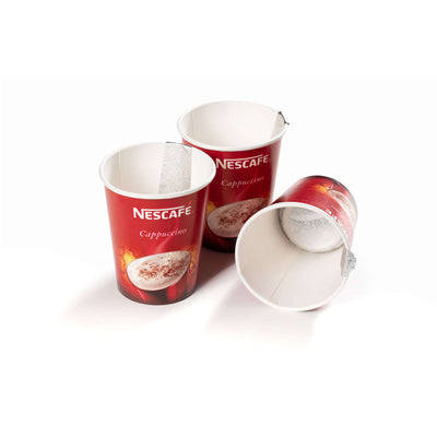Gobelets pré-dosés carton NESCAFE Cappuccino 10 oz/ 19 cl